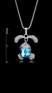 Show details for Gorgeous Sea Blue Platinum Plated Collar 16 OR 18 Inches Show details for Gorgeous Sea Blue Platinum Plated Collar 16 OR 18 Inches