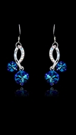 Picture of Magnificent Zine-Alloy Platinum Plated Drop & Dangle