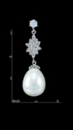 Picture of Fashion Bag Making Supplier Venetian Pearl Brass Drop & Dangle