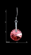 Picture of Trendy Style  Platinum Plated Red Drop & Dangle