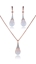 Show details for Well Designed Rose Gold Plated Opal (Imitation) 2 Pieces Jewelry Sets