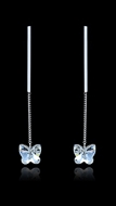 Picture of Wonderful Zinc-Alloy Platinum Plated Drop & Dangle