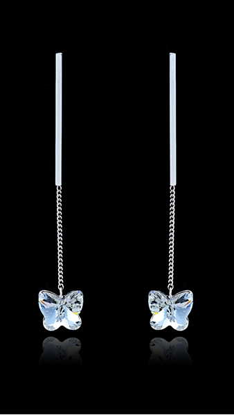 Picture of Wonderful Zinc-Alloy Platinum Plated Drop & Dangle