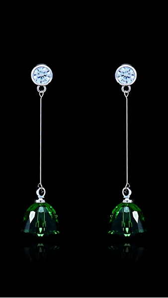 Picture of Unique Design Zinc-Alloy Platinum Plated Drop & Dangle