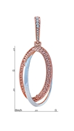 Picture of Modern Design Big Rose Gold Plated Drop & Dangle