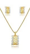 Picture of Cost Effective Zinc-Alloy Gold Plated 2 Pieces Jewelry Sets