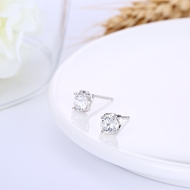 Picture of Novel Style White Platinum Plated Stud