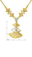 Picture of Three-Dimensional Zinc-Alloy Gold Plated 2 Pieces Jewelry Sets