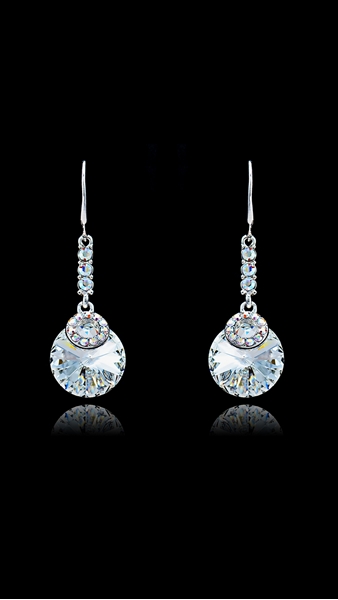 Picture of Good Performance Swarovski Element White Drop & Dangle