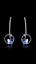 Show details for Novel Style Single Stone Platinum Plated Drop & Dangle