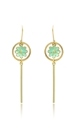 Picture of Modern Enamel Gold Plated Drop & Dangle