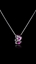 Show details for Elegant Colored Zinc-Alloy Platinum Plated Collar 16 OR 18 Inches