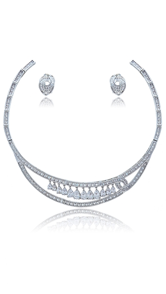 Picture of Enchanting Platinum Plated Luxury 2 Pieces Jewelry Sets