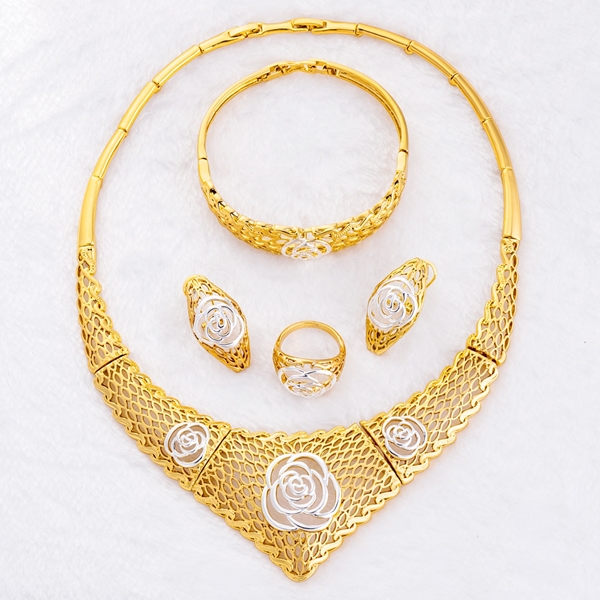 Picture of China Zinc-Alloy Dubai Style 4 Pieces Jewelry Sets