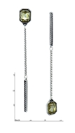 Picture of Trendy Design Oxide Big Drop & Dangle