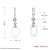 Picture of The Youthful And Fresh Style Of Platinum Plated White Drop & Dangle