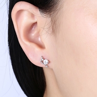 Picture of Main Products White Platinum Plated Stud