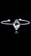 Show details for Attractive And Elegant Swarovski Element Platinum Plated Bangles