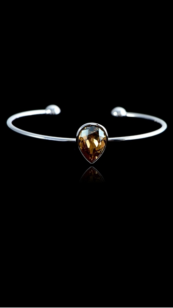 Picture of Vanguard Design For Platinum Plated Swarovski Element Bangles