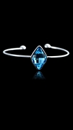Show details for Independent Design Swarovski Element Single Stone Bangles