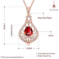 Picture of Simple And Elegant Platinum Plated Necklaces & Pendants