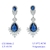 Picture of Female Dark Blue Dangle Earrings 1JJ042407E