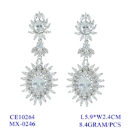 Picture of Luxury Cubic Zirconia Dangle Earrings 1JJ042431E