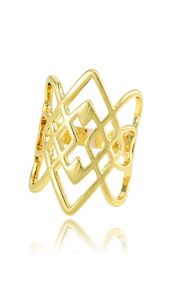 Picture of Trendy Style  None-Stone Gold Plated Fashion Rings