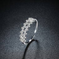 Picture of Popular Design White Platinum Plated Fashion Rings