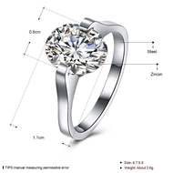 Picture of The Best Price Platinum Plated Stainless Steel Fashion Rings