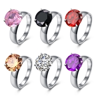 Picture of Innovative And Creative Purple Stainless Steel Fashion Rings