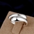 Picture of The Youthful And Fresh Style Of Platinum Plated White Fashion Rings