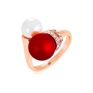 Picture of High Profitable Small Venetian Pearl Fashion Rings