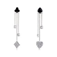 Picture of Others Cubic Zirconia Dangle Earrings 2YJ053513E