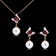 Picture of Artificial Pearl Small Necklace And Earring Sets 2YJ053526S