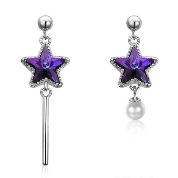 Picture of  Star Medium Dangle Earrings 3LK053664E