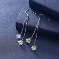 Picture of  Swarovski Element Simple Dangle Earrings 3LK053701E