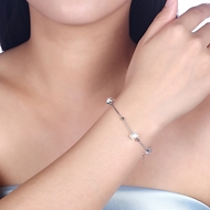 Picture of Simple Swarovski Element Link & Chain Bracelets 3LK053741B