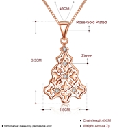 Picture of Cubic Zirconia 18 Inch Pendant Necklaces 3LK053794N