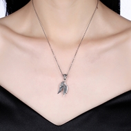 Picture of  Wing 925 Sterling Silver Pendant Necklaces 3LK053921N