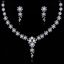 Show details for  Artificial Pearl Copper Or Brass Necklace And Earring Sets 1JJ054494S