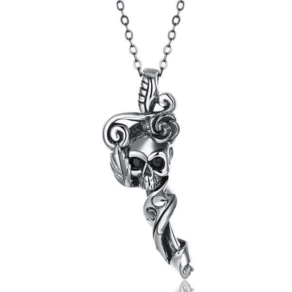 Picture of Famous Skull Holiday Pendant Necklace