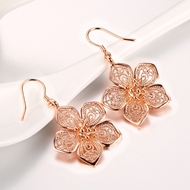 Picture of Nickel Free Rose Gold Plated Zinc Alloy Dangle Earrings with Easy Return