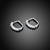 Picture of Staple Medium Platinum Plated Small Hoop Earrings