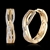 Picture of Inexpensive Gold Plated Medium Small Hoop Earrings of Original Design