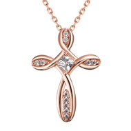 Picture of New Season White Copper or Brass Pendant Necklace with SGS/ISO Certification