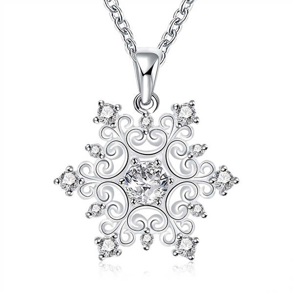 Picture of Platinum Plated Small Pendant Necklace from Reliable Manufacturer