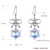 Picture of 925 Sterling Silver Swarovski Element Dangle Earrings at Super Low Price