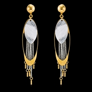 Picture of New Season Gold Plated Dubai Dangle Earrings with SGS/ISO Certification