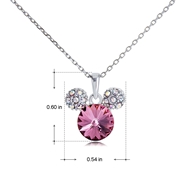 Picture of Zinc Alloy Purple Pendant Necklace As a Gift